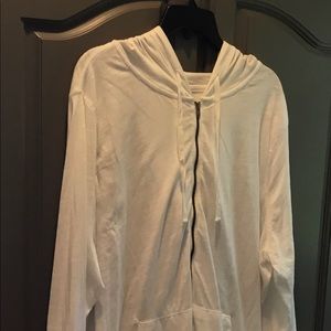 Old Navy White Zip-up Hoodie